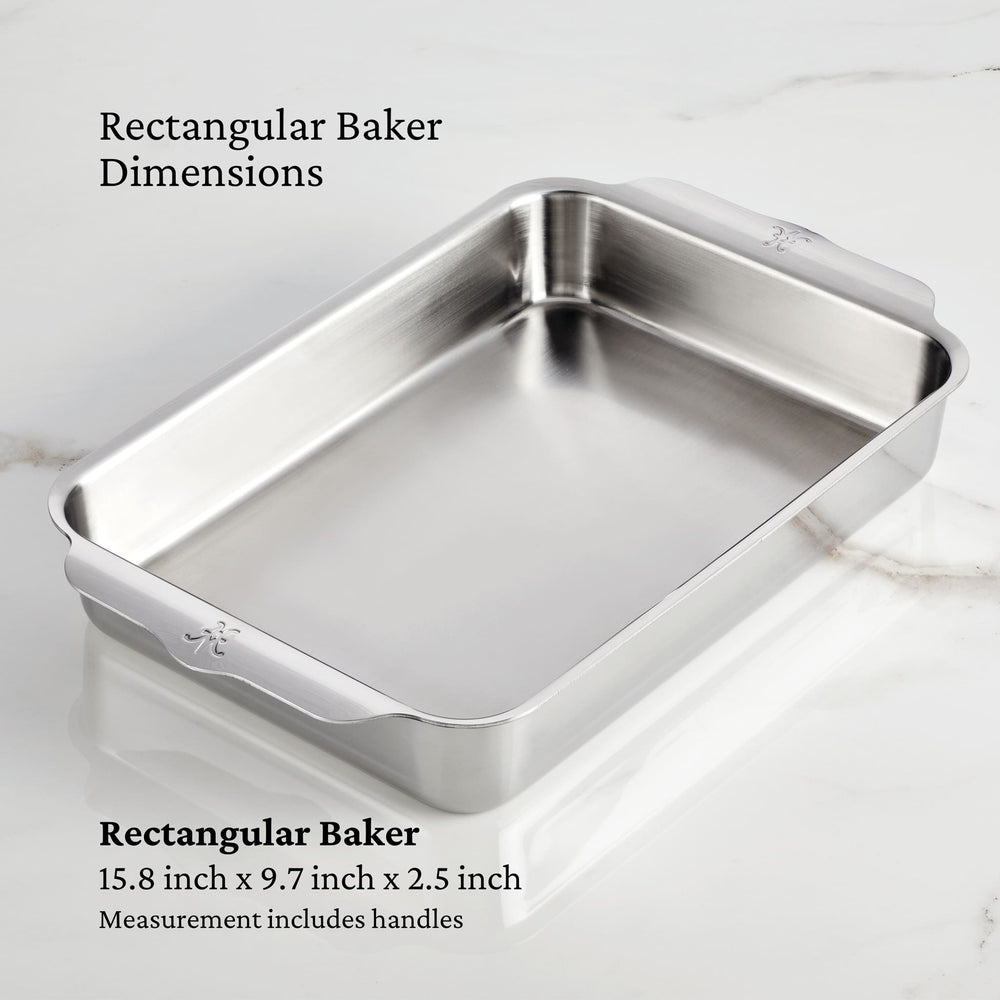 Hestan Ovenbond Stainless Steel Rectangular Baking Pan, 23x33cm