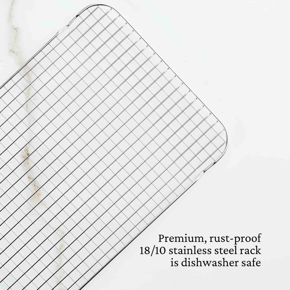 Hestan Ovenbond Stainless Steel Cooling Rack for Baking Tray, 30x38cm
