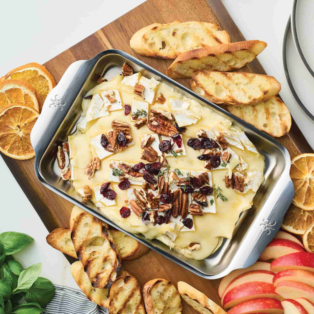 Hestan Ovenbond Stainless Steel Rectangular Baking Pan, 18x25cm