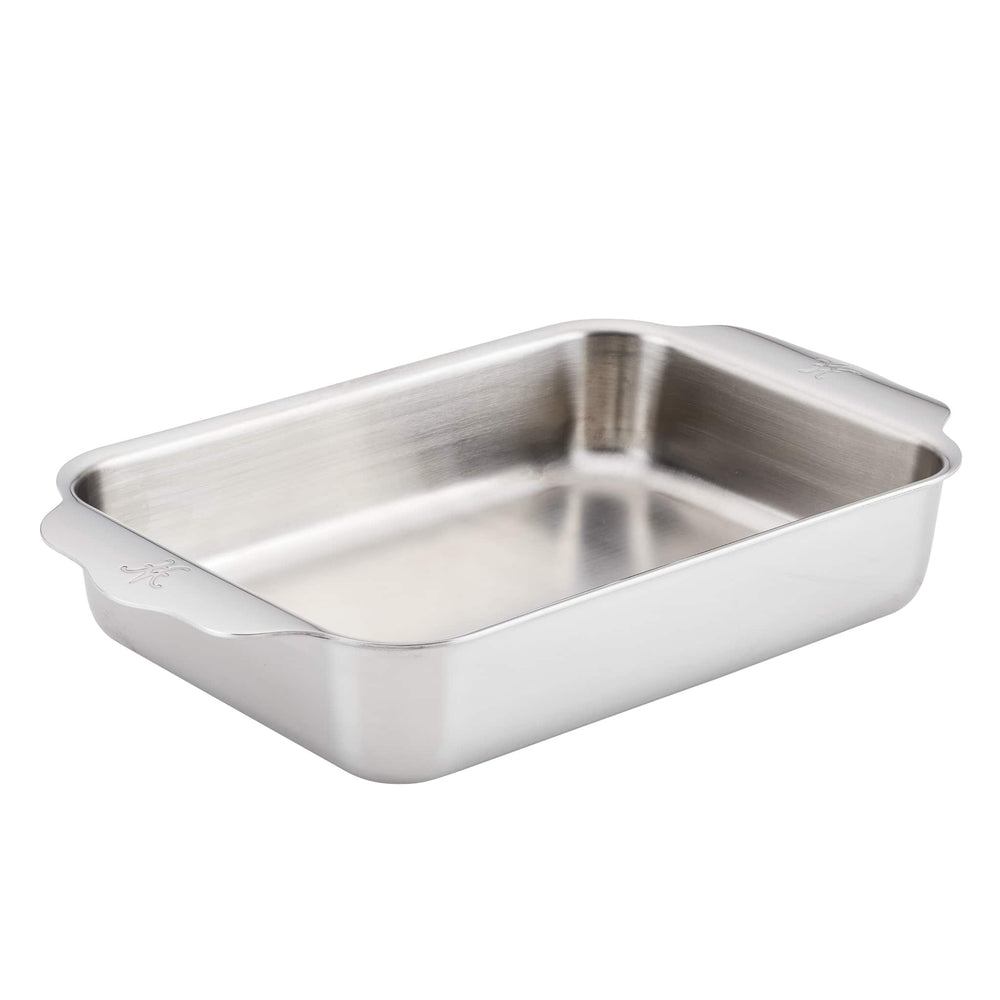 Hestan Ovenbond Stainless Steel Rectangular Baking Pan, 18x25cm
