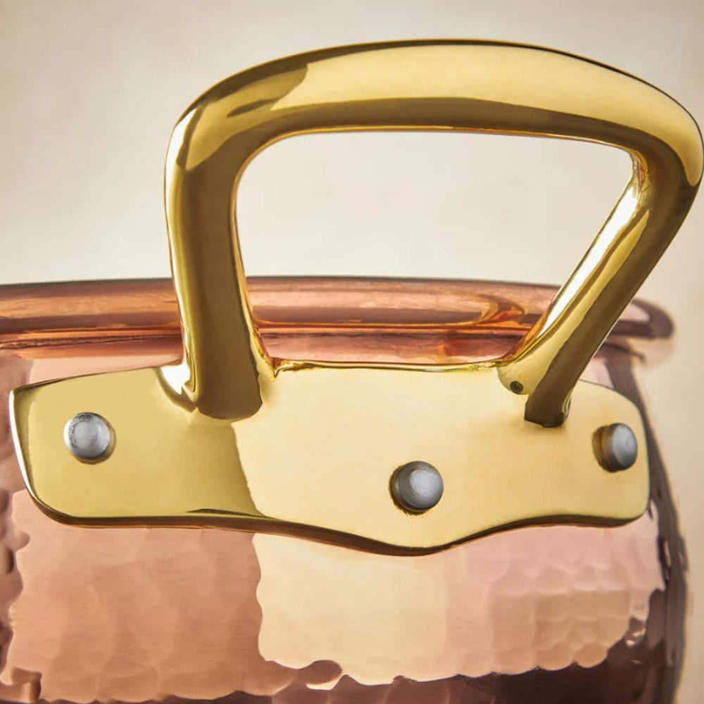 Ruffoni Historia Décor Hammered Copper Stockpot, 20cm/5L