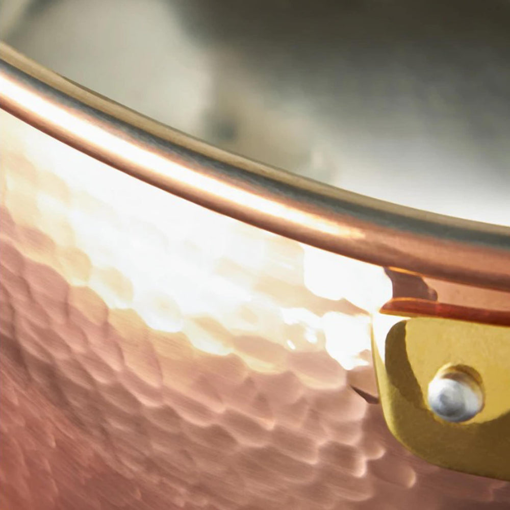 Ruffoni Historia Décor Hammered Copper Stockpot, 20cm/5L