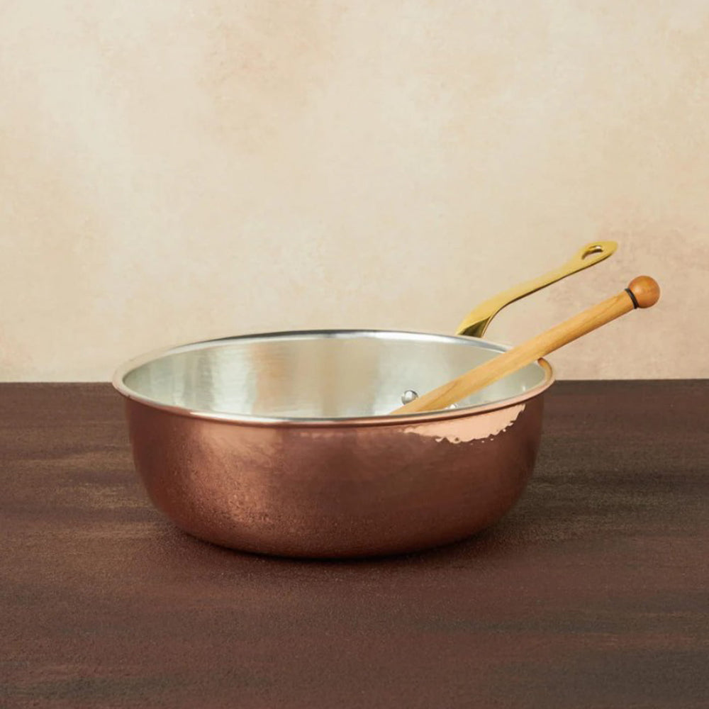 Ruffoni Historia Décor Hammered Copper Chefs Pan with Spoon, 26cm/4L