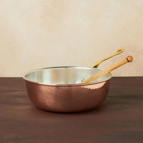 Ruffoni Historia Décor Hammered Copper Chefs Pan with Spoon, 26cm/4L