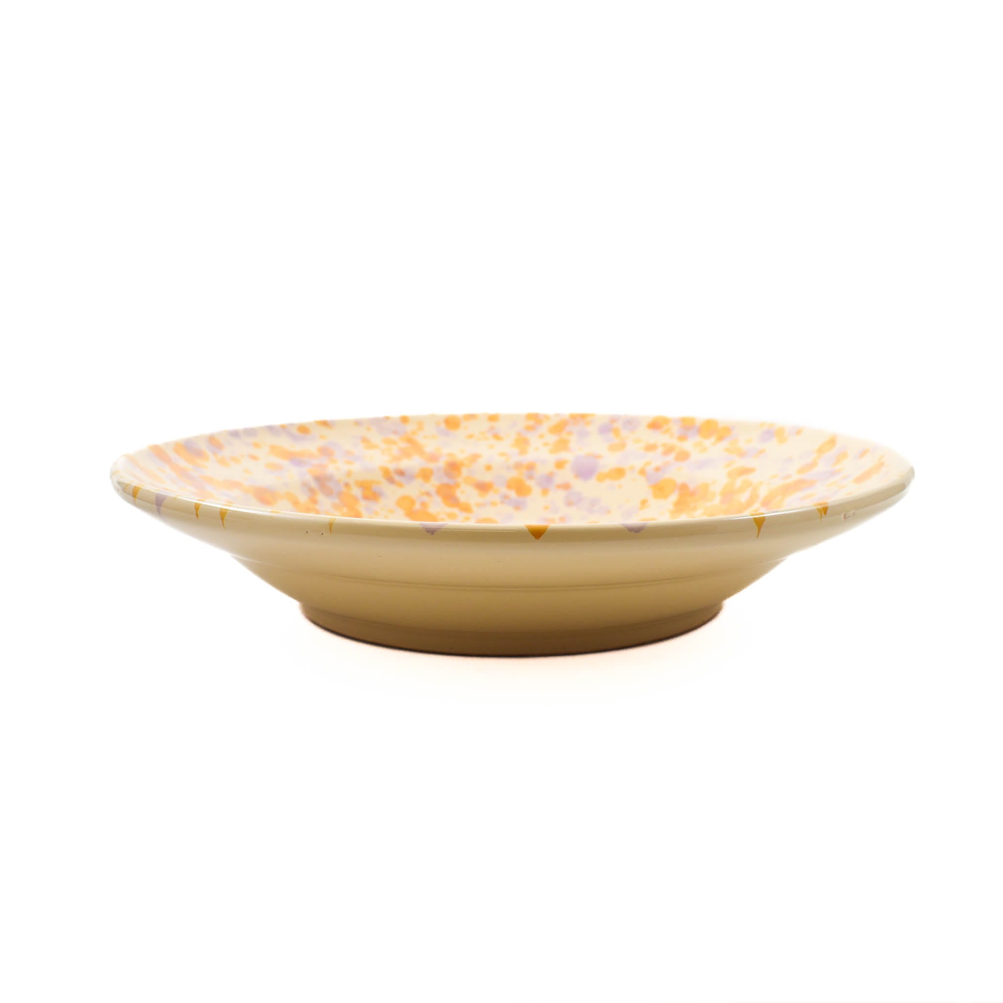 Puglia Lilac and Yellow Splatter Pasta Bowl, 29cm