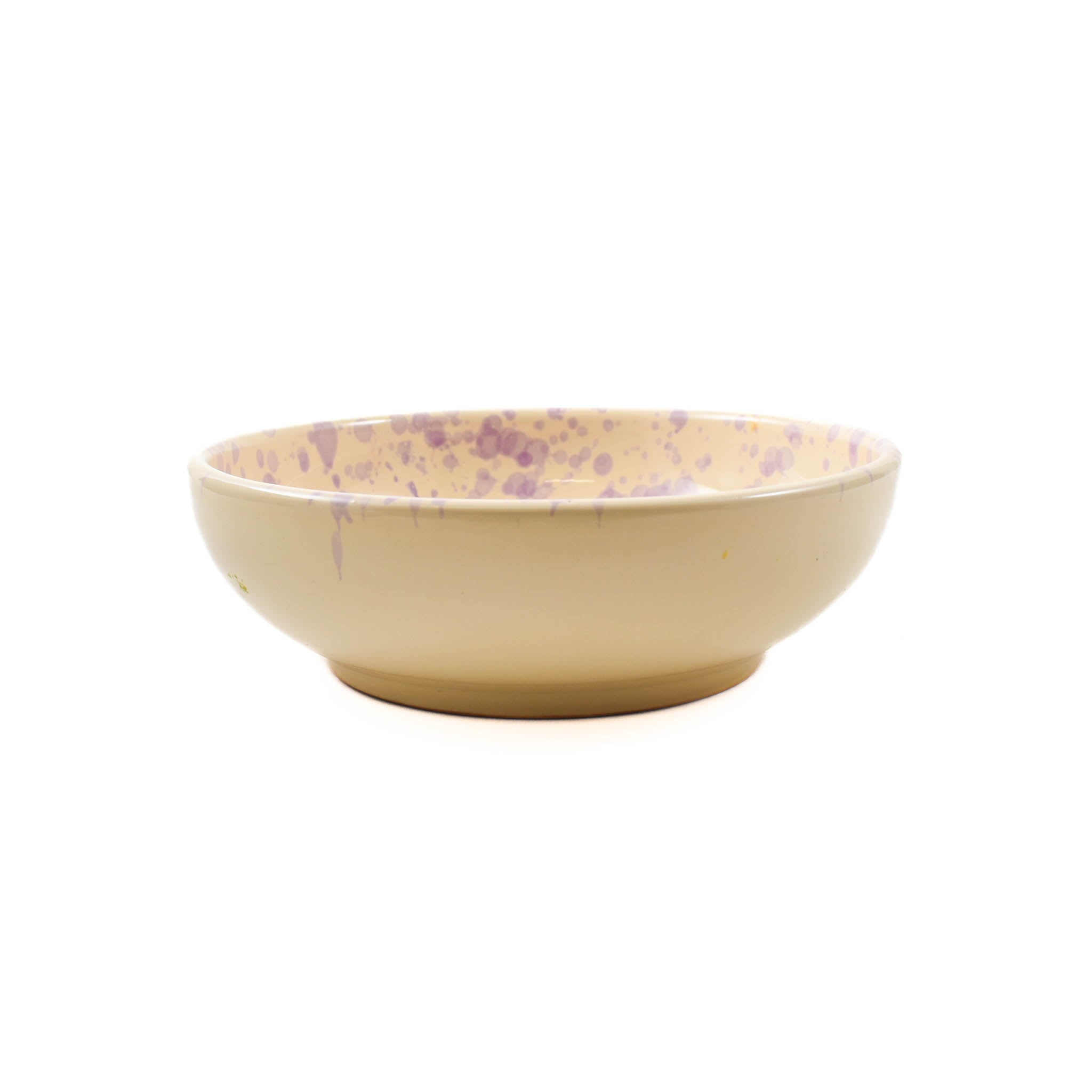 Puglia Lilac Splatter Bowl, 19cm