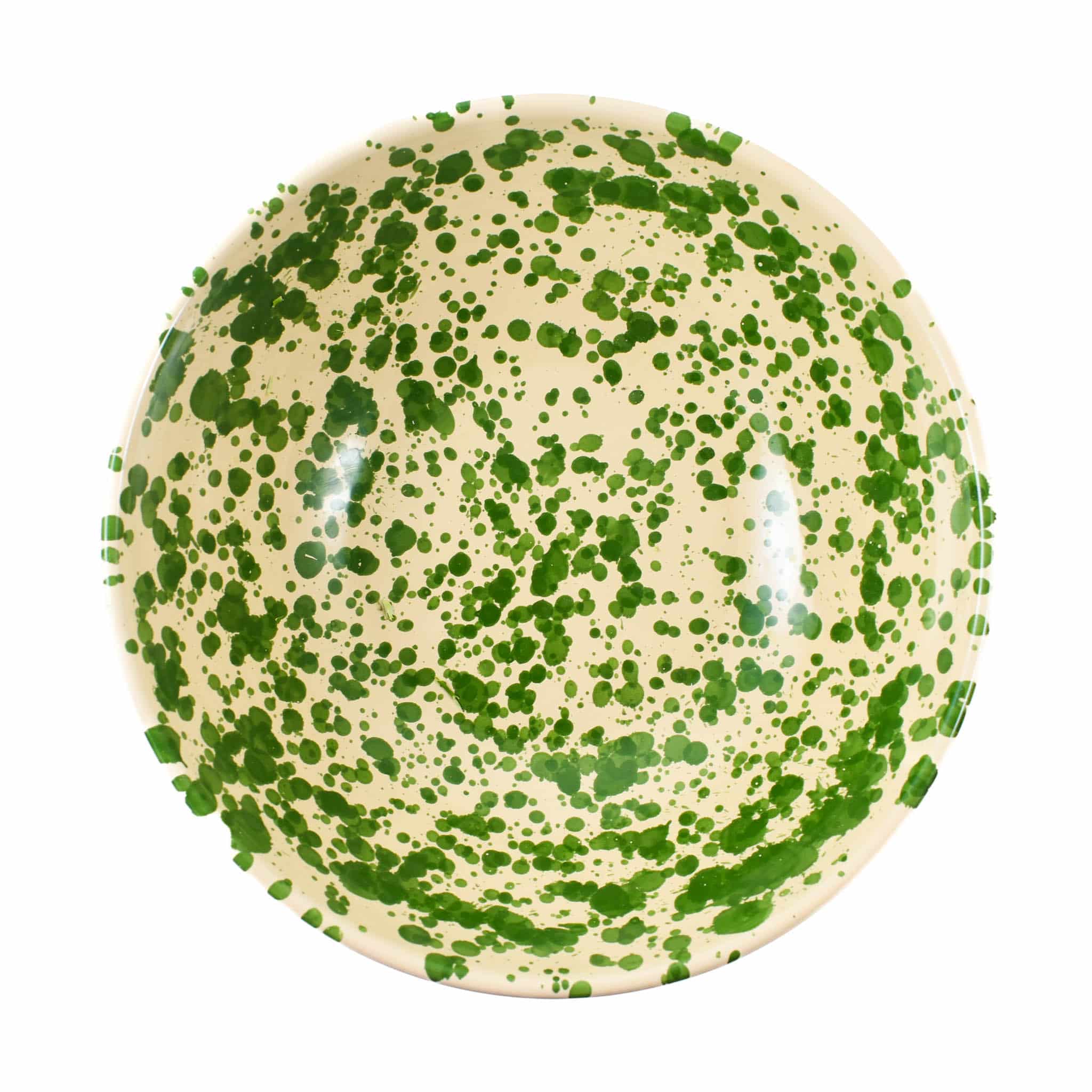 Puglia Green Splatter Large Salad Bowl 28cm