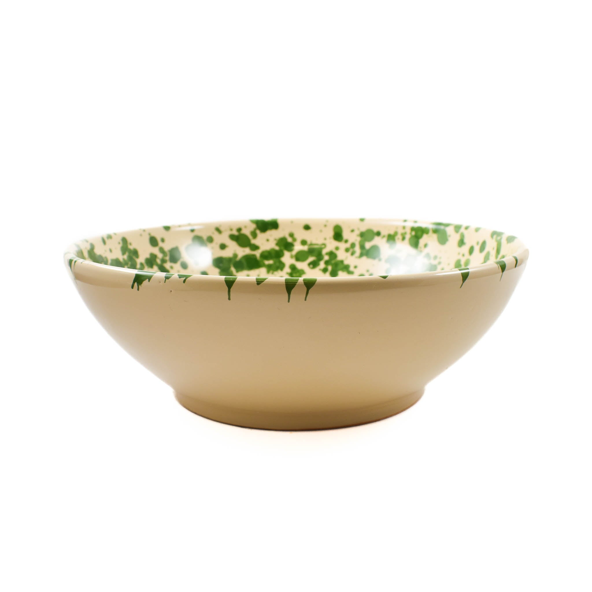 Puglia Green Splatter Large Salad Bowl 28cm