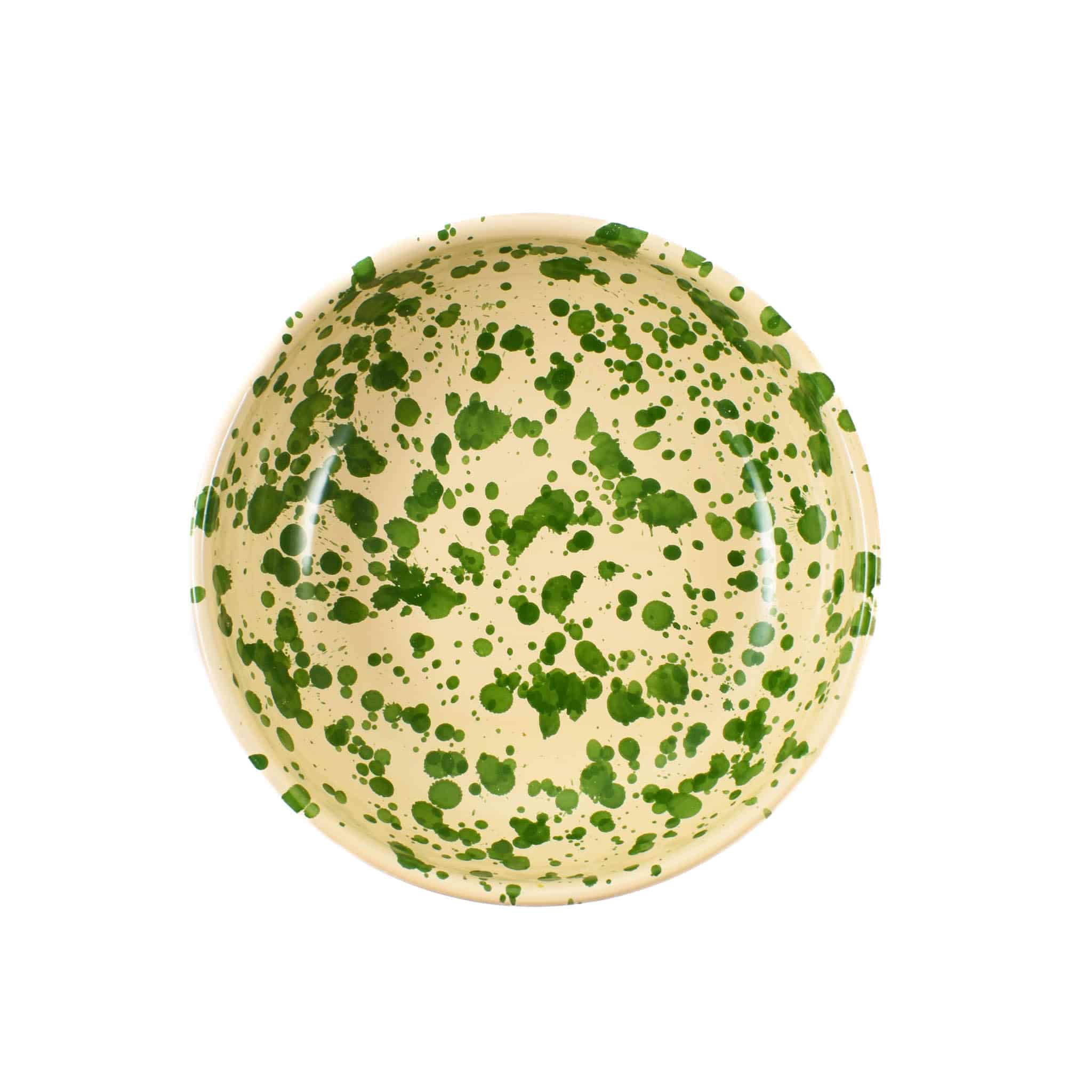 Puglia Green Splatter Bowl, 19cm