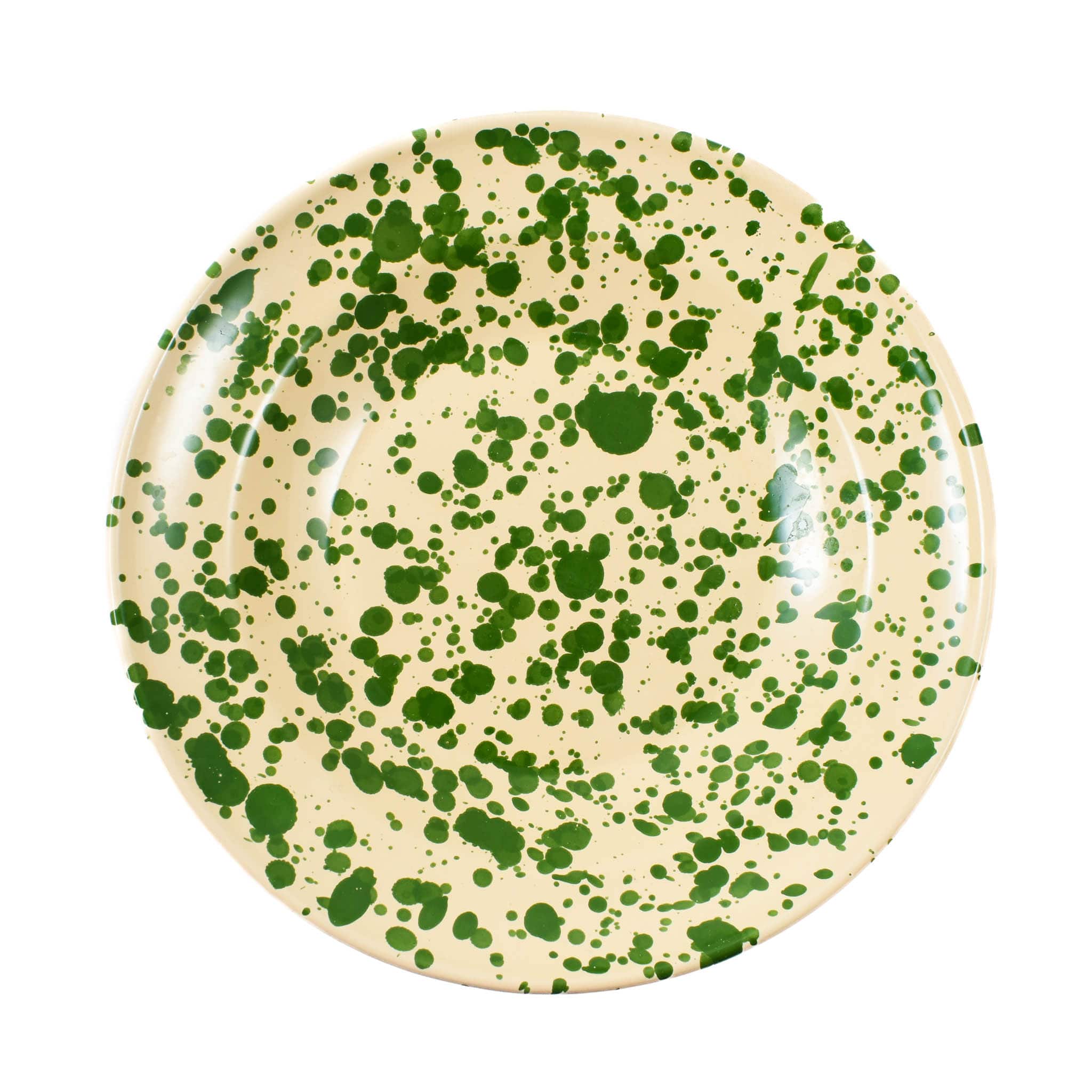 Puglia Green Splatter Pasta Bowl, 29cm