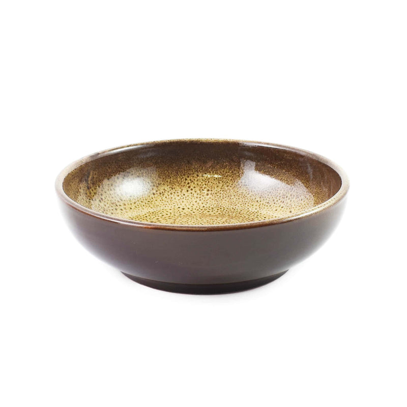 Puglia Beige Crackle Glaze Bowl, 19cm