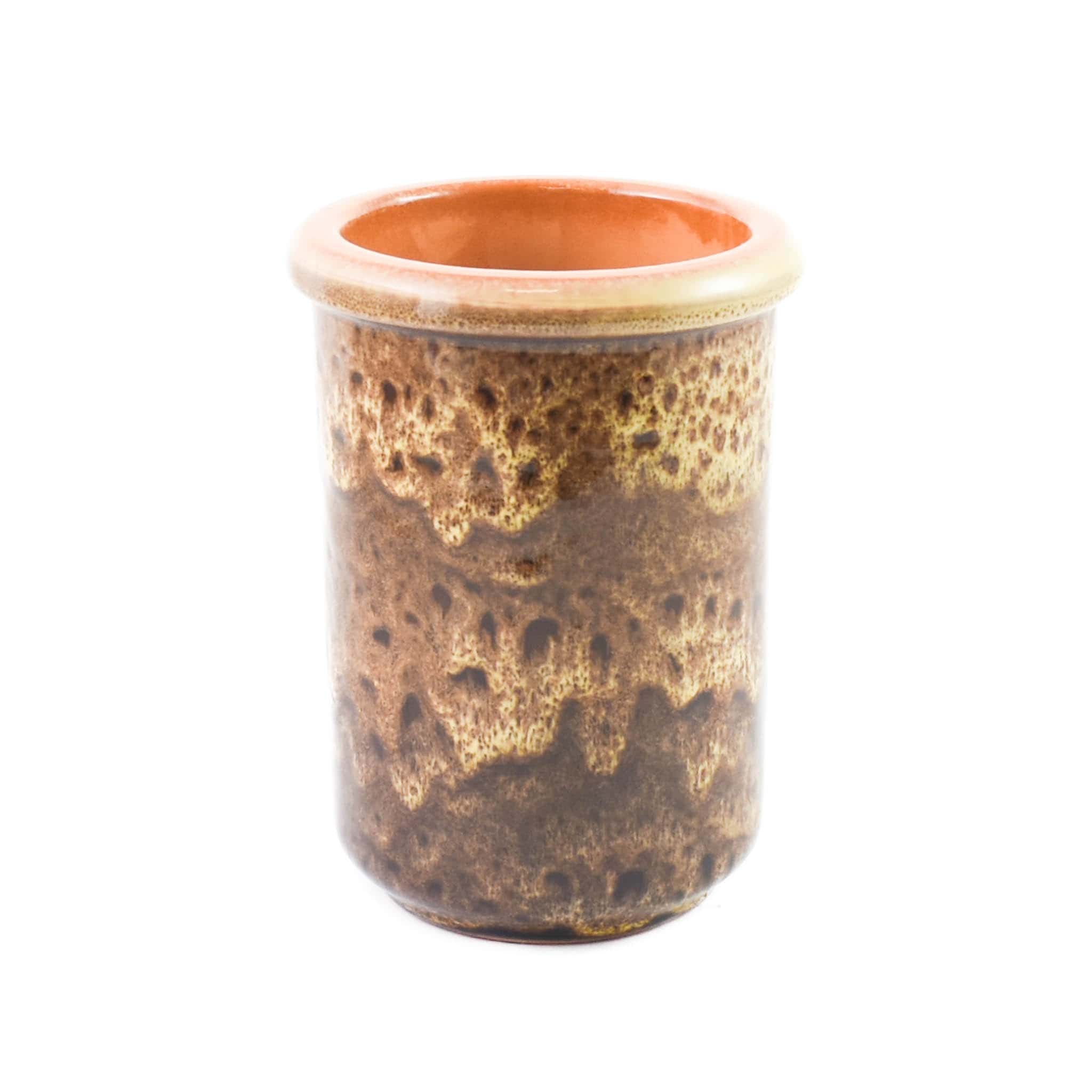 Puglia Beige Crackle Glaze Utensils Jar