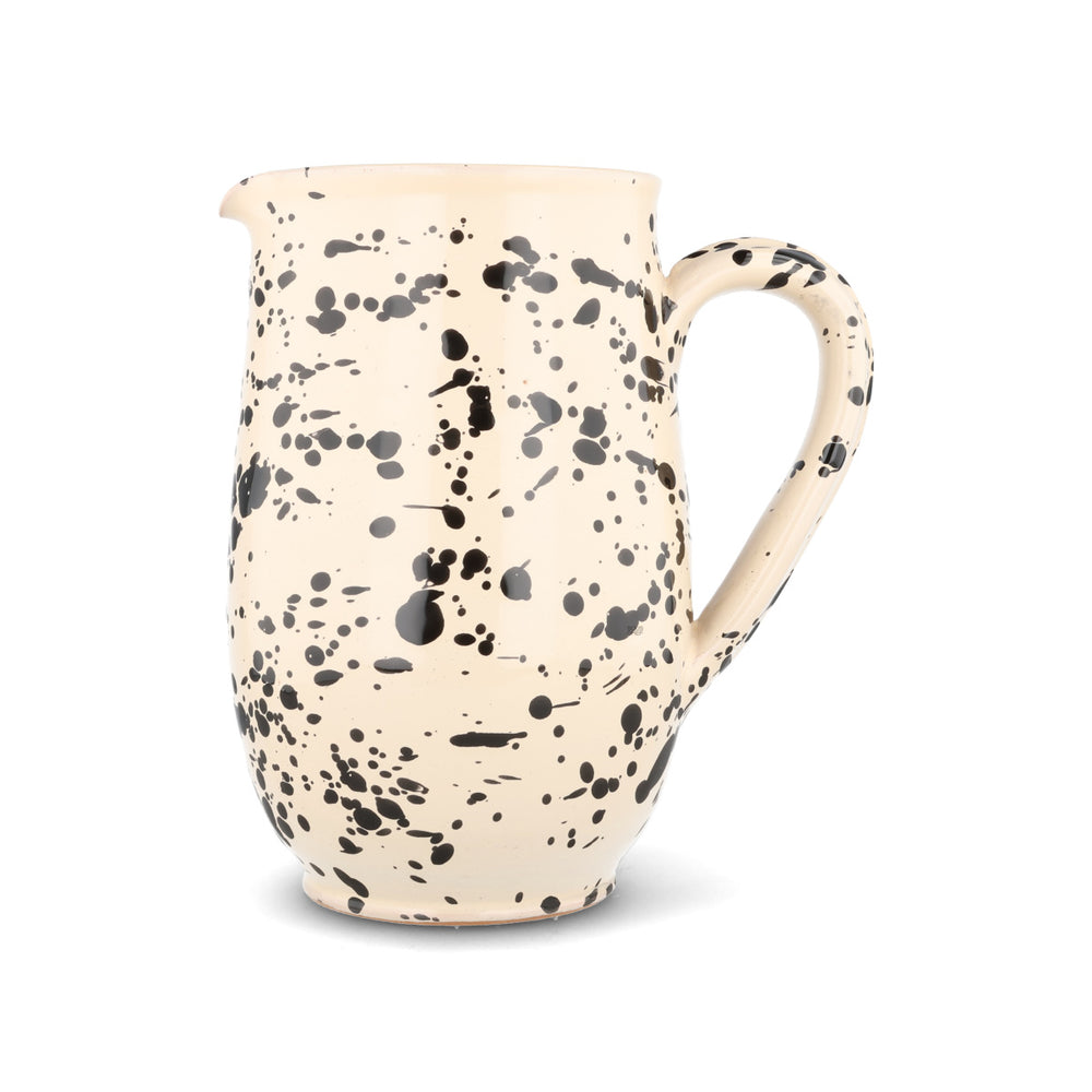 Puglia Black Splatter Pitcher, 1 Litre