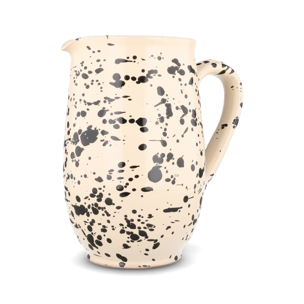 Puglia Black Splatter Pitcher, 1 Litre