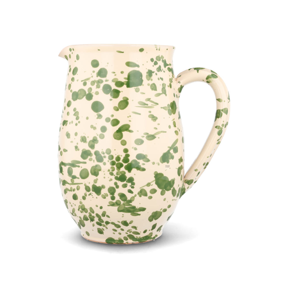 Puglia Green Splatter Pitcher, 1 Litre