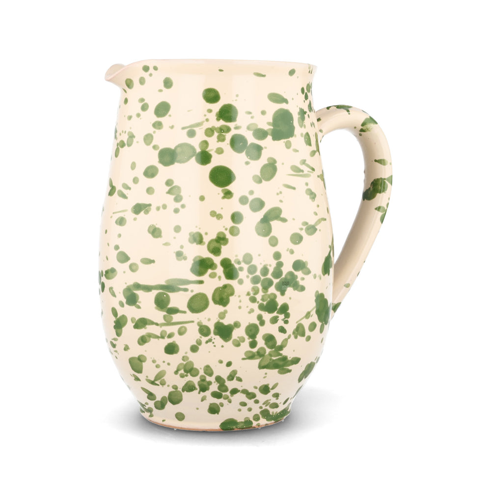 Puglia Green Splatter Pitcher, 1 Litre