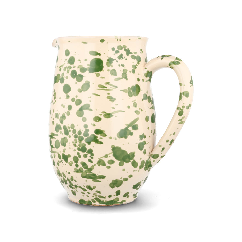 Puglia Green Splatter Pitcher, 1 Litre