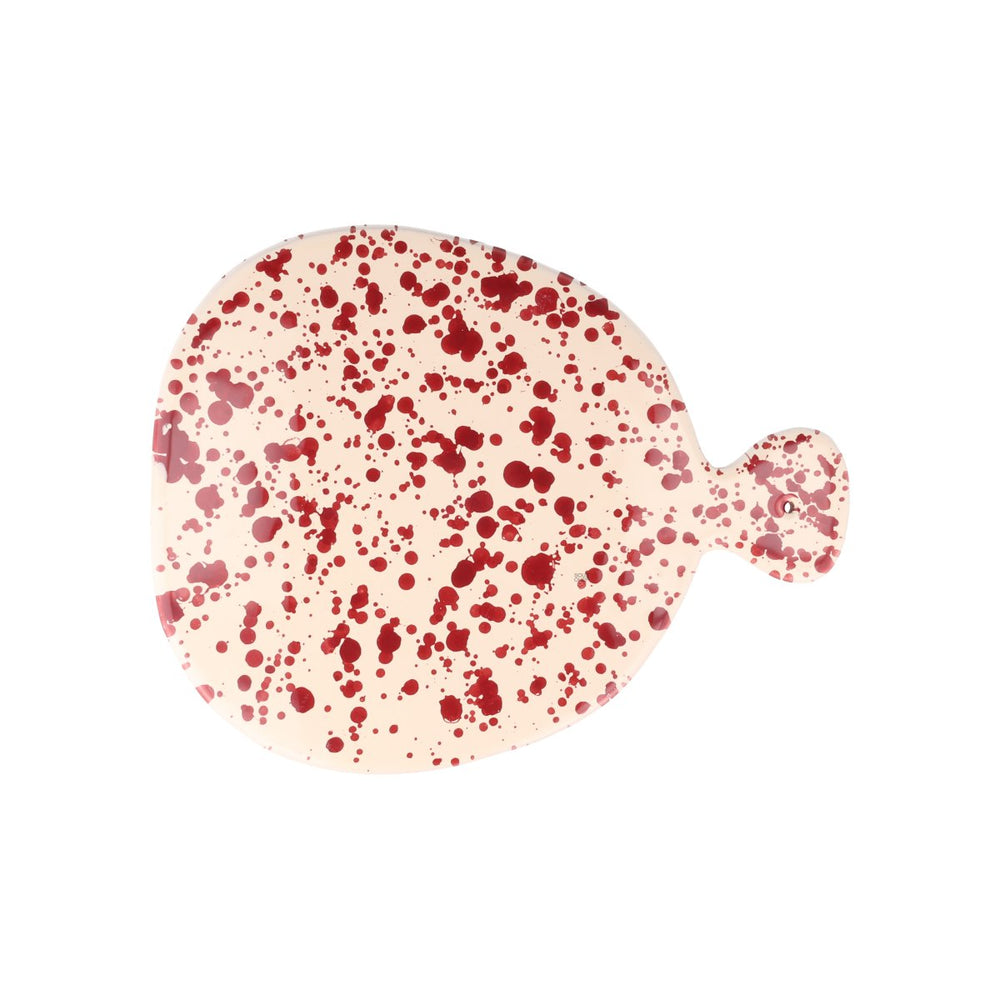 Puglia Burgundy Splatter Serving Board, 25cm