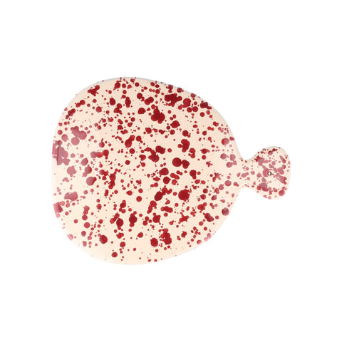 Puglia Burgundy Splatter Serving Board, 25cm