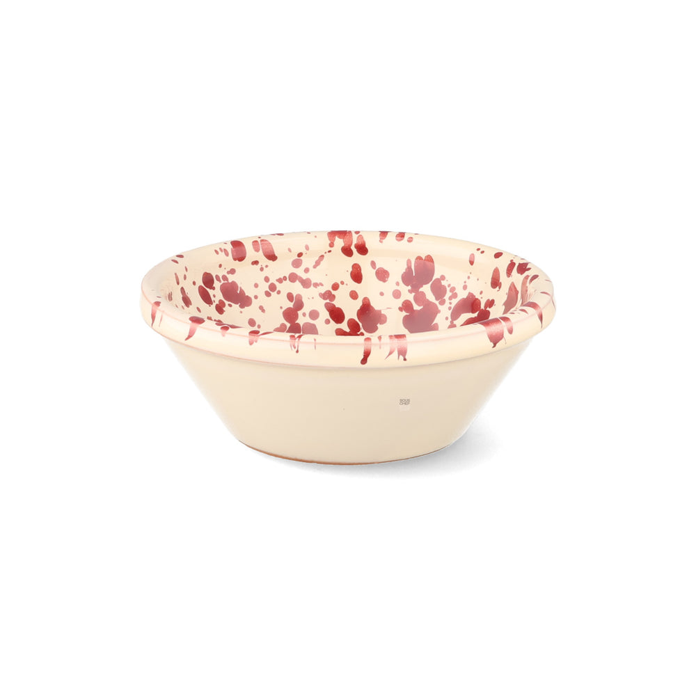 Puglia Burgundy Splatter Bowl, 12cm