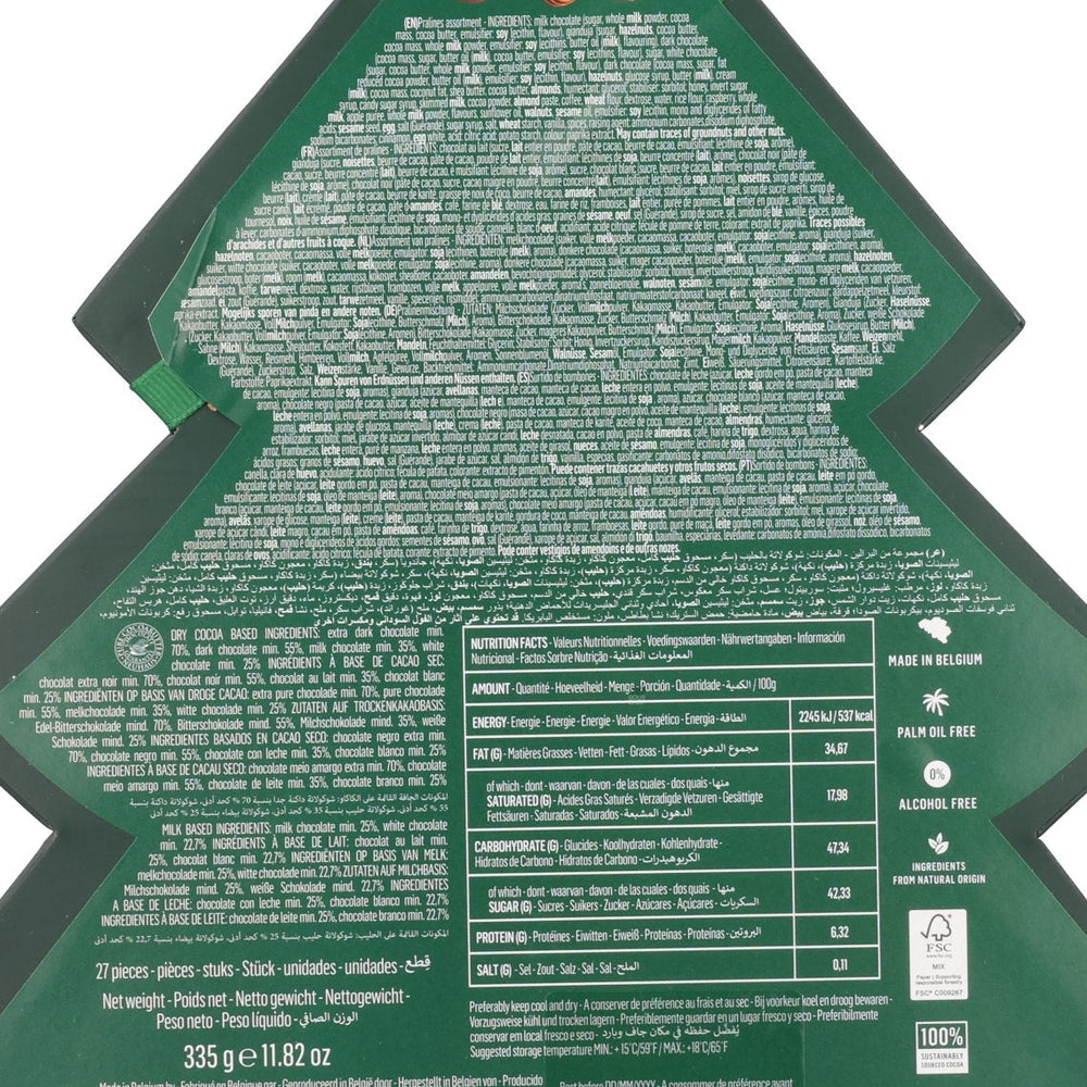 Neuhaus Belgian Chocolates Christmas Tree Box - 27 Pieces