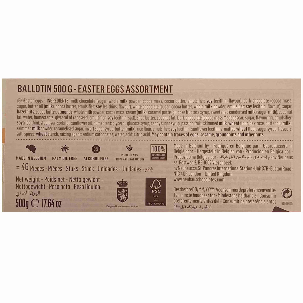 Neuhaus Ballotin with Chocolate Easter Egg Pralines, 500g