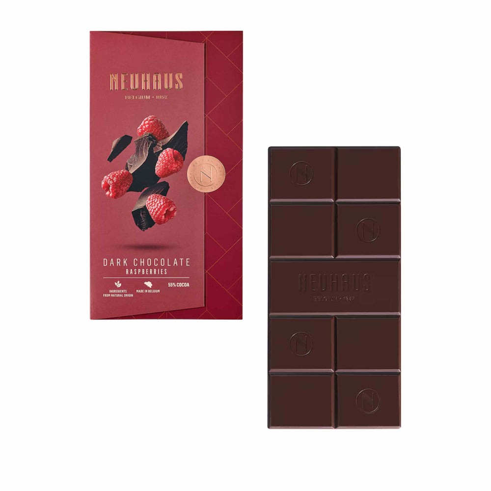 Neuhaus Dark Raspberry Chocolate Bar, 100g