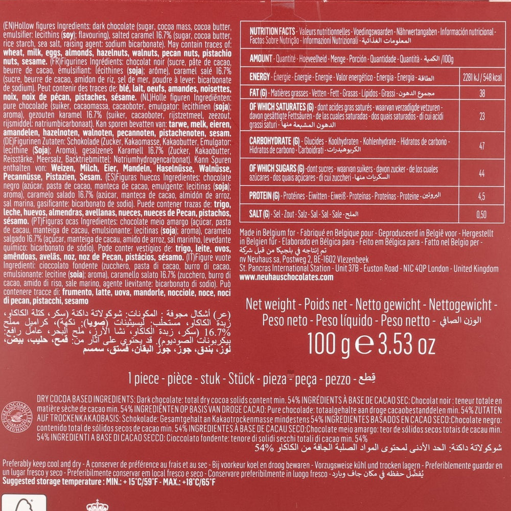 Neuhaus Dark Chocolate Bear with Salted Caramel Pieces, 100g
