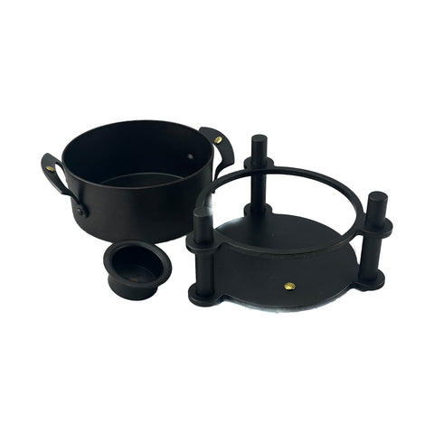 Netherton Foundry Spun Iron Fondue Set, 975ml