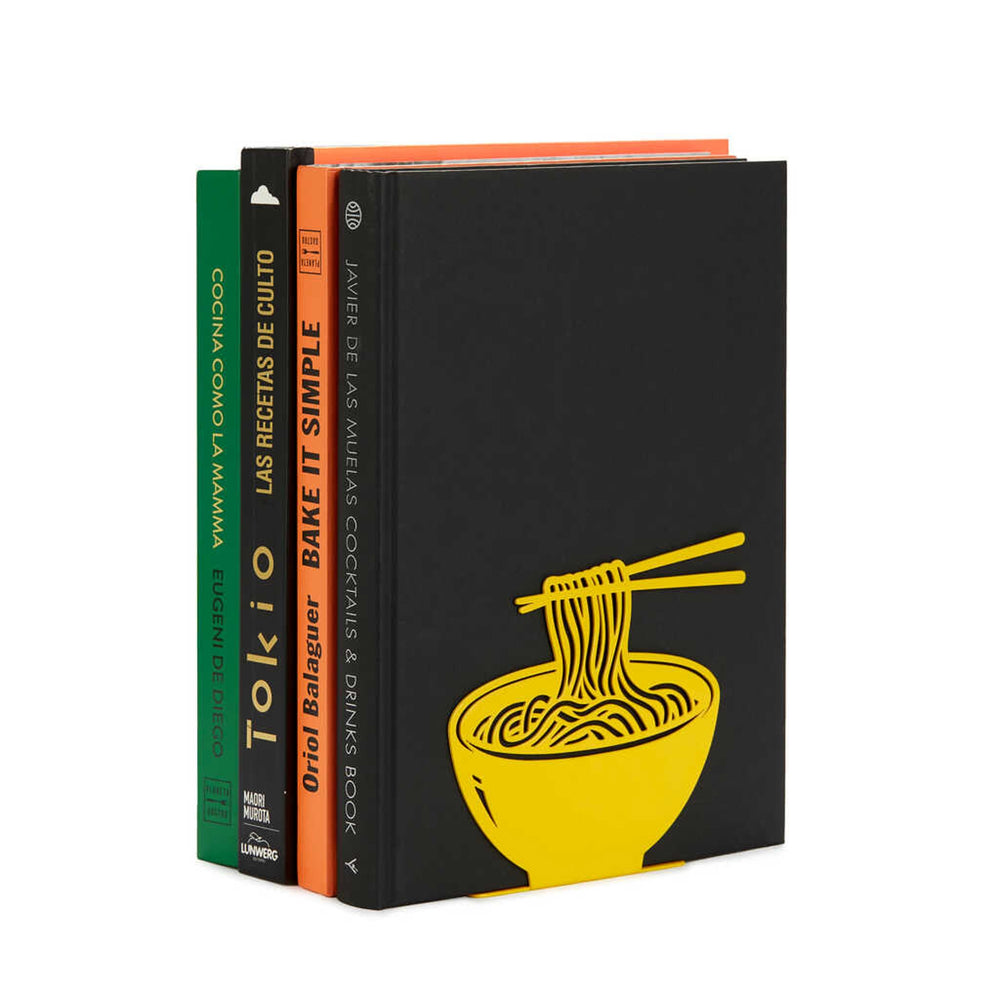 Yellow Ramen Metal Bookend