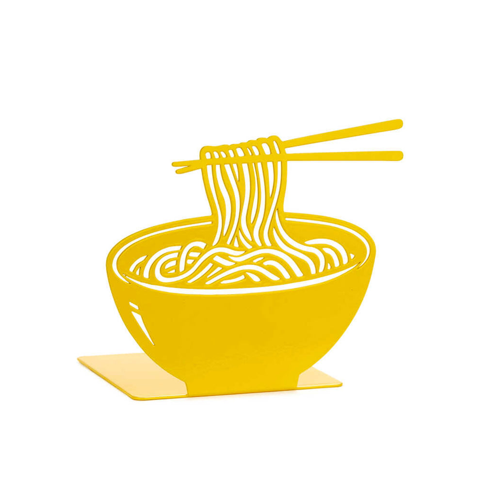 Yellow Ramen Metal Bookend