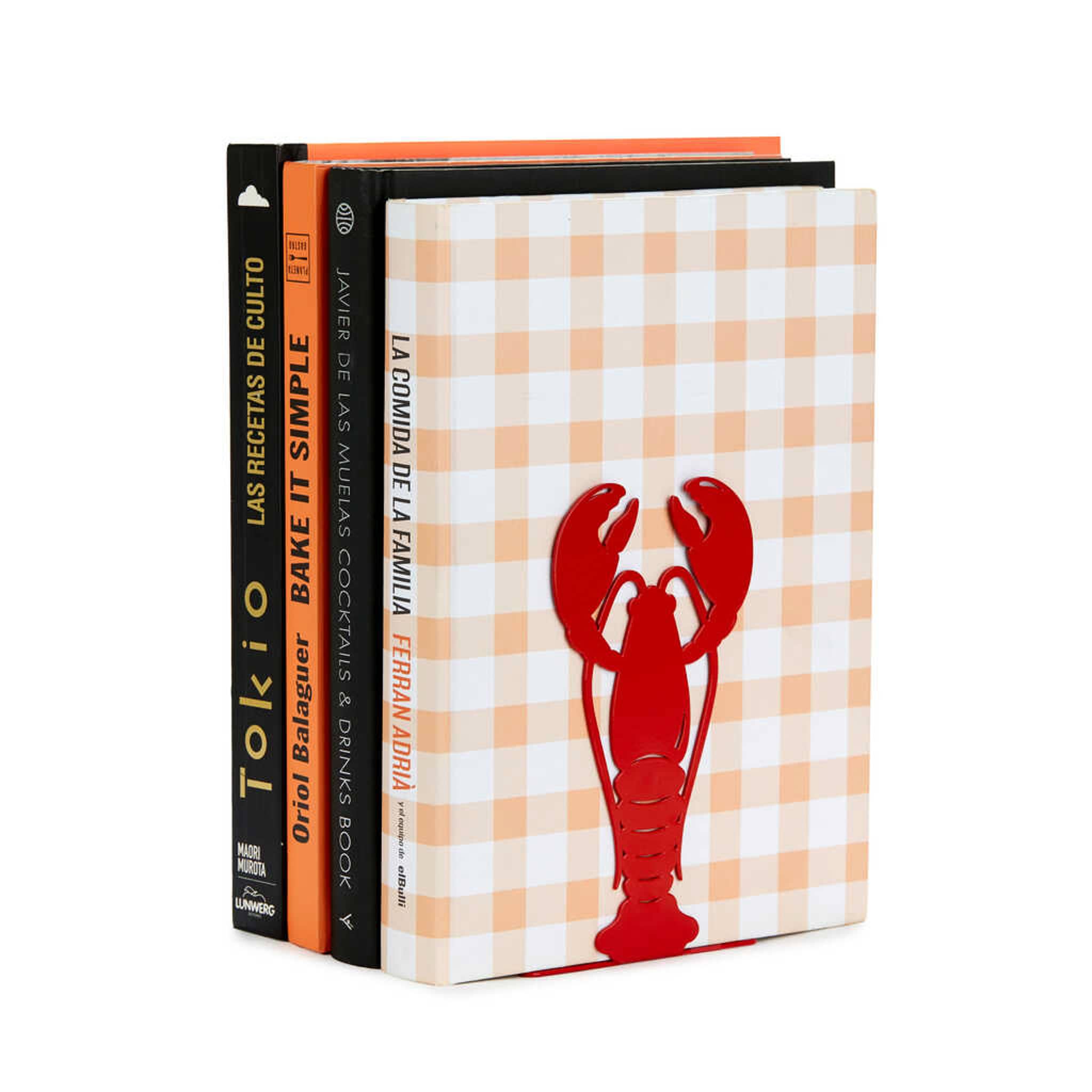 Red Lobster Metal Bookend