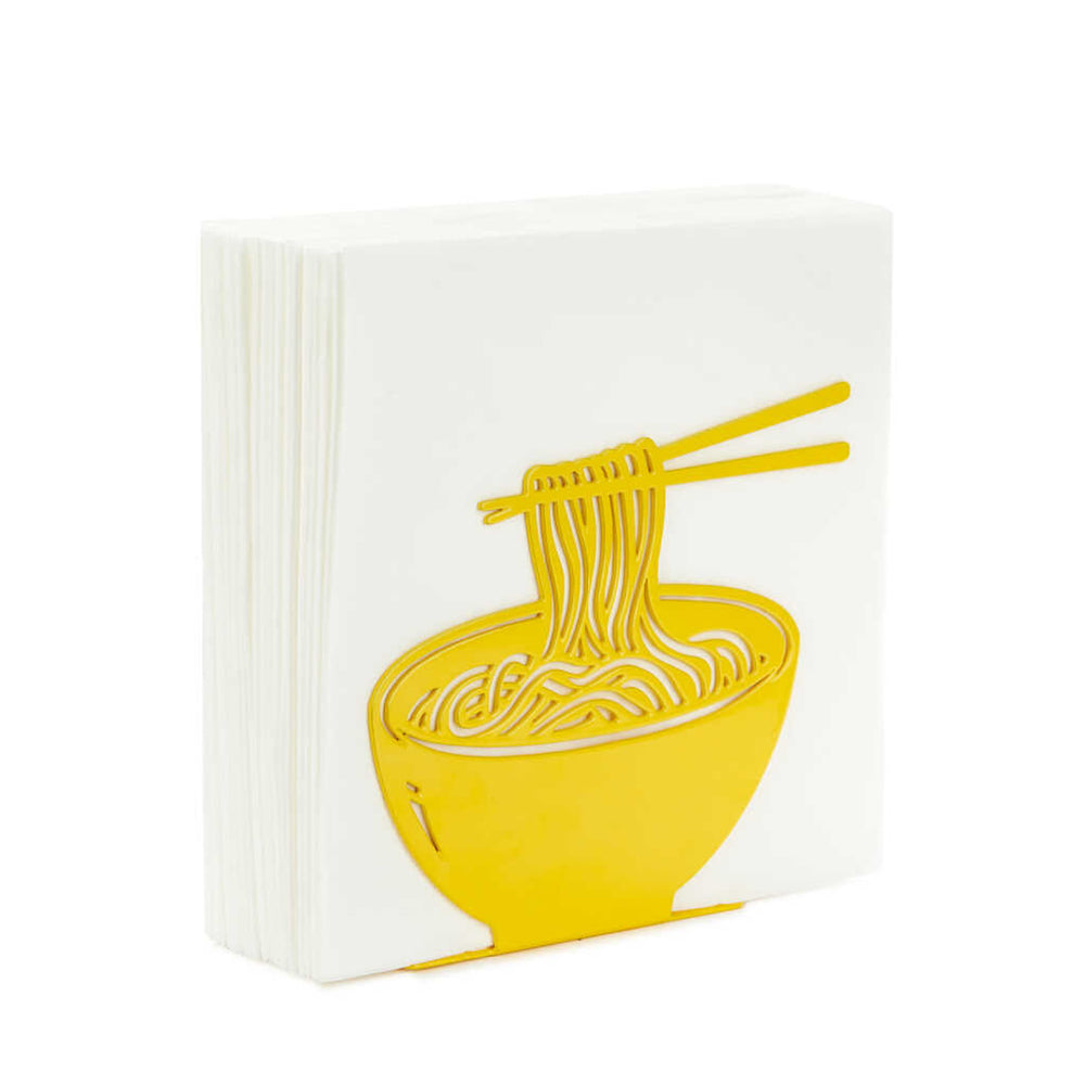 Yellow Ramen Metal Napkin Holder