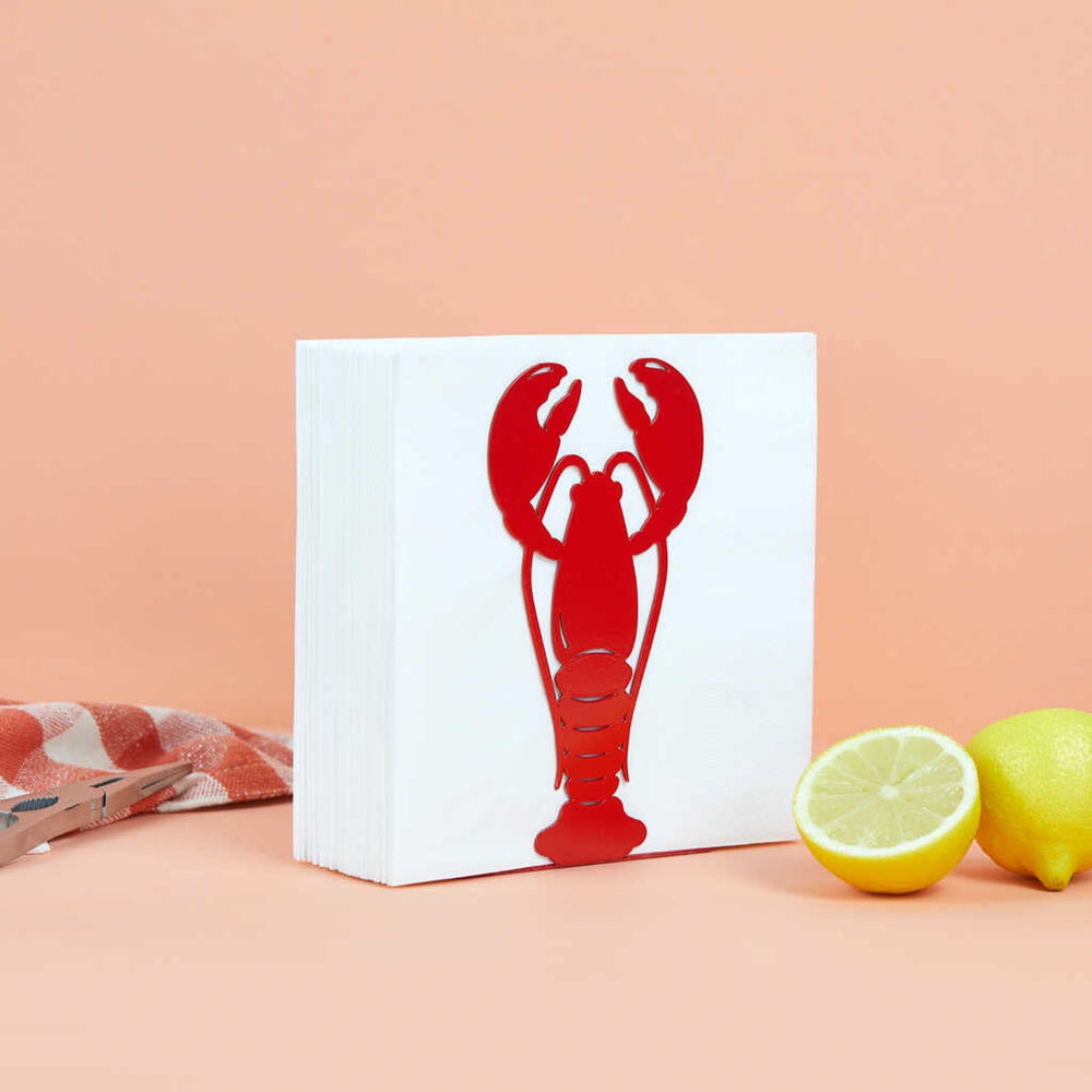 Red Lobster Metal Napkin Holder
