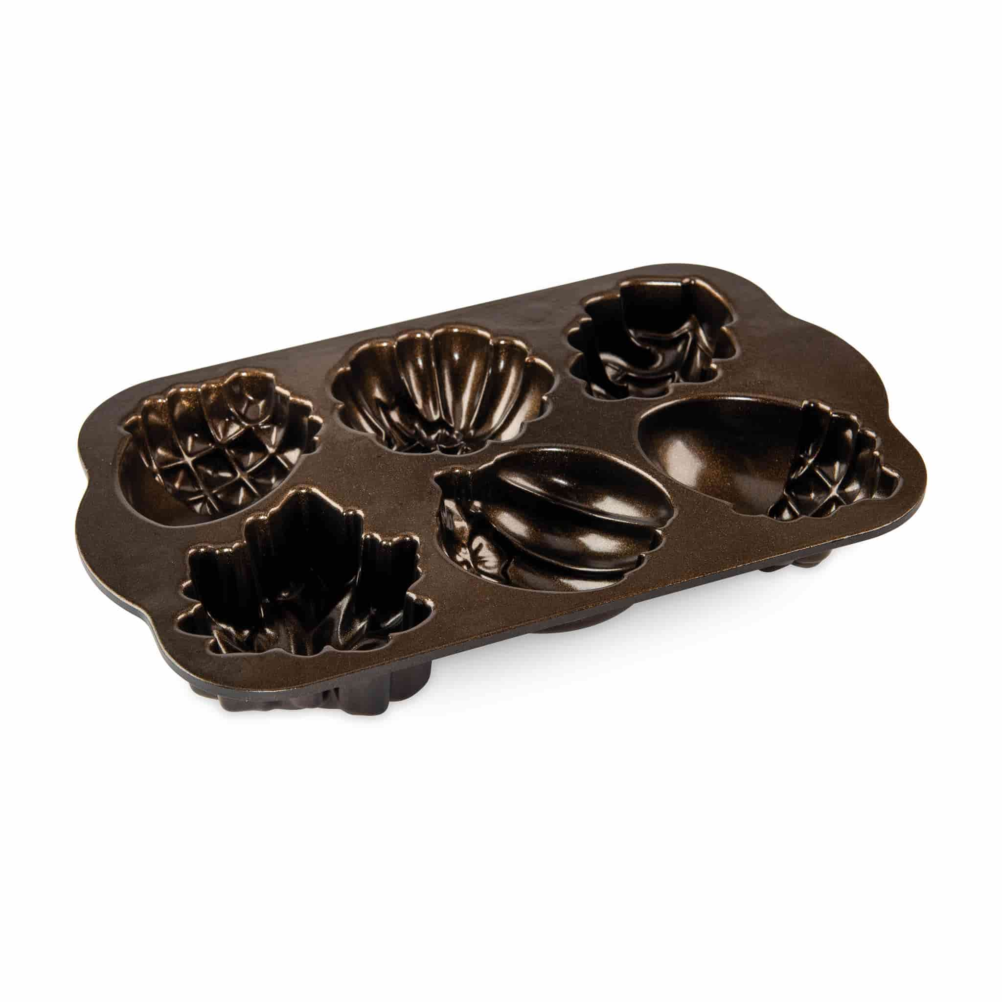 Nordicware Bronze Autumn Treats Cakelet Pan, 709ml