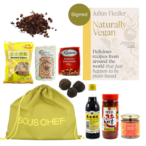 Naturally Vegan Cookbook and Ingredients Set