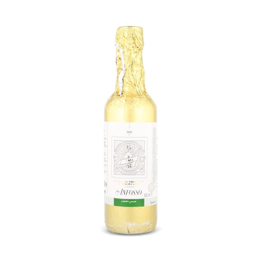 Olio Anfosso Monocultivar Taggiasca Tumai Extra Virgin Olive Oil in Gold Bottle