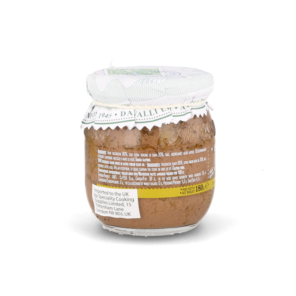 Olio Anfosso Black Taggiasca Olive Paste, 185g