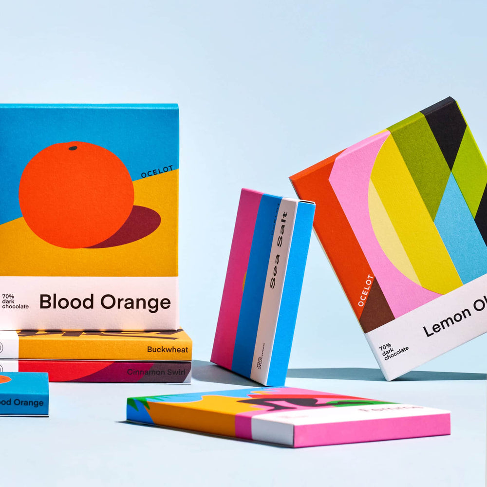 Ocelot Organic Dark Chocolate & Orange Chocolate Bar, 70g