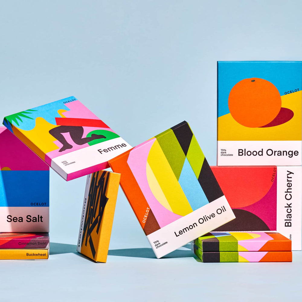 Ocelot Organic Dark Chocolate & Orange Chocolate Bar, 70g