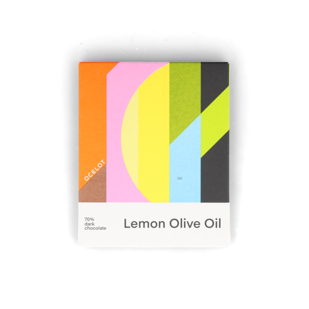 Ocelot Organic Dark Chocolate & Lemon Olive Oil Chocolate Bar, 70g