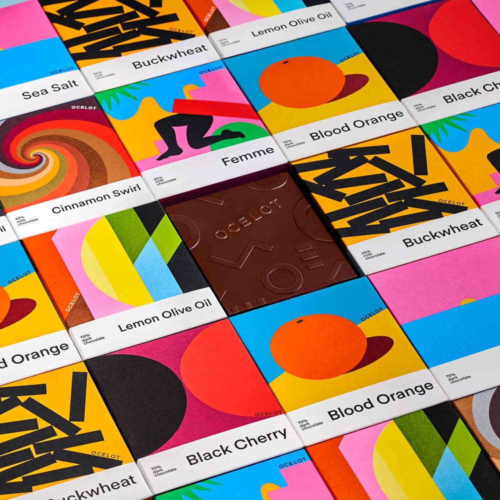 Ocelot Organic Dark Chocolate & Orange Chocolate Bar, 70g