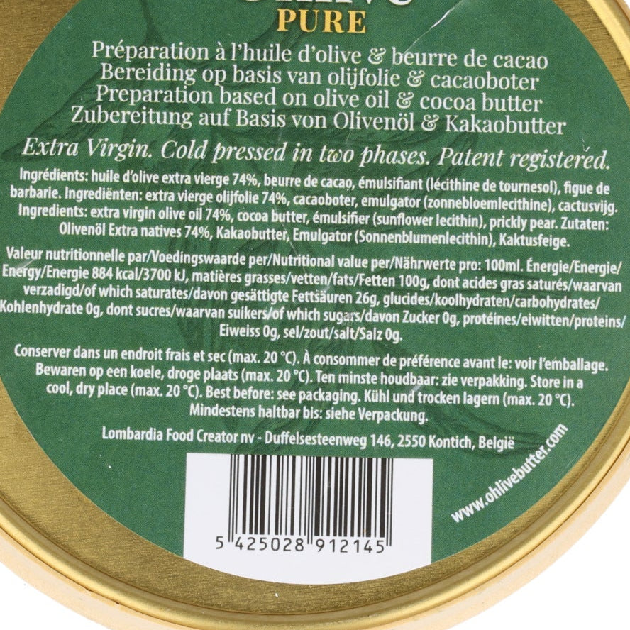 Ohlive Pure Extra Virgin Olive Oil Spread, 110g
