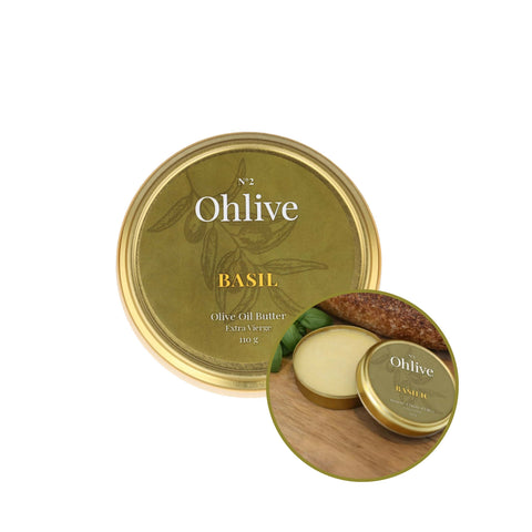 Ohlive Basil Extra Virgin Olive Oil Spread, 110g