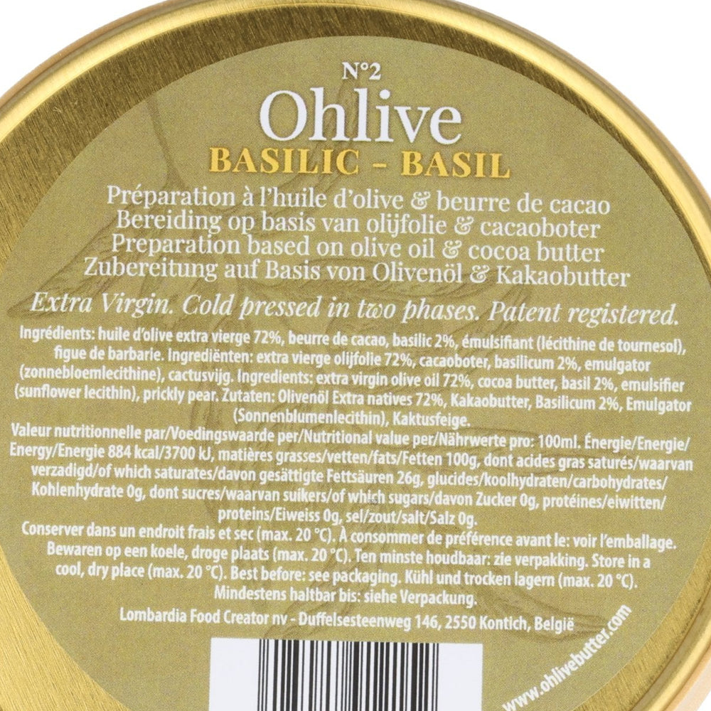 Ohlive Basil Extra Virgin Olive Oil Spread, 110g