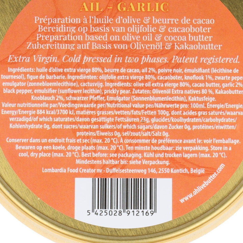 Ohlive Garlic Extra Virgin Olive Oil Spread, 110g