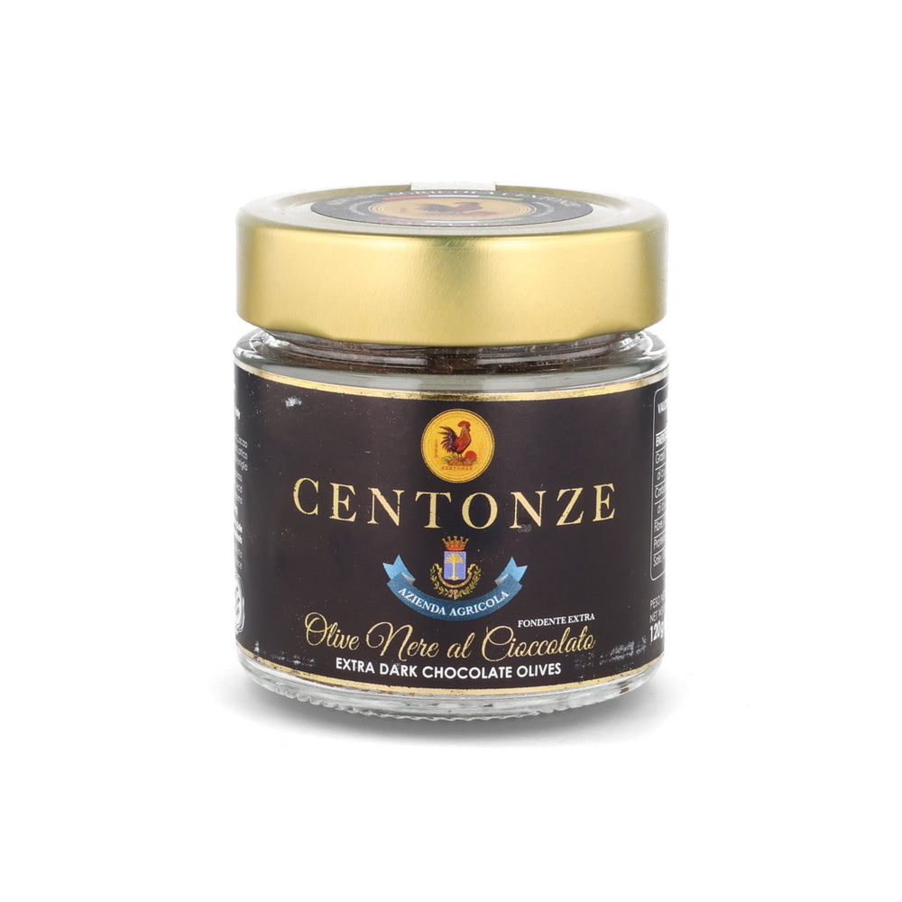 Centonze Extra Dark Chocolate Covered Black Olives, 120g