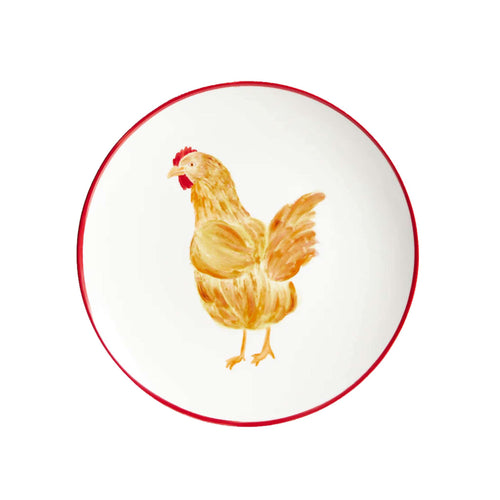 The Platera Conchi Chicken Porcelain Side Plate, 21cm
