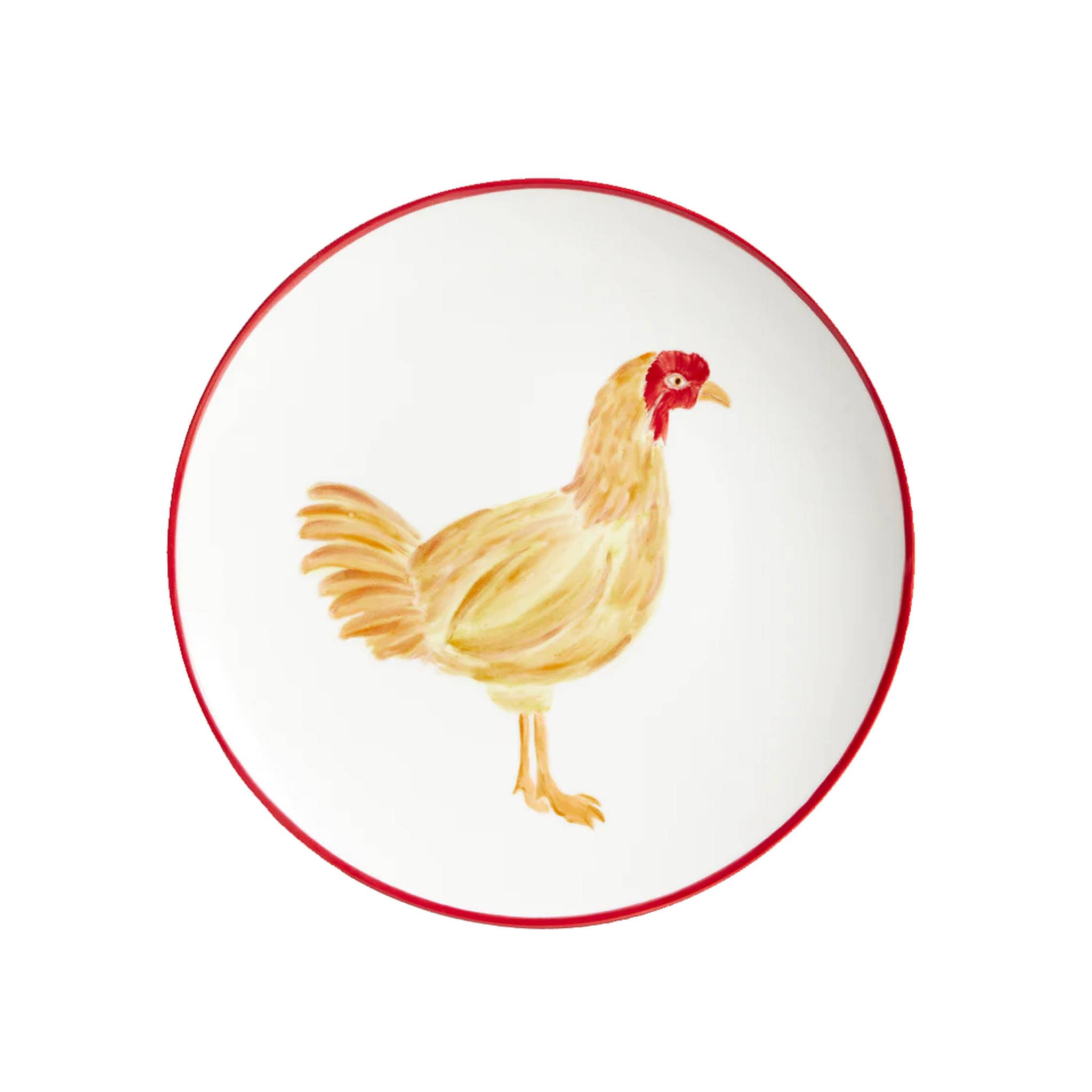 The Platera Menchu Chicken Porcelain Side Plate, 21cm