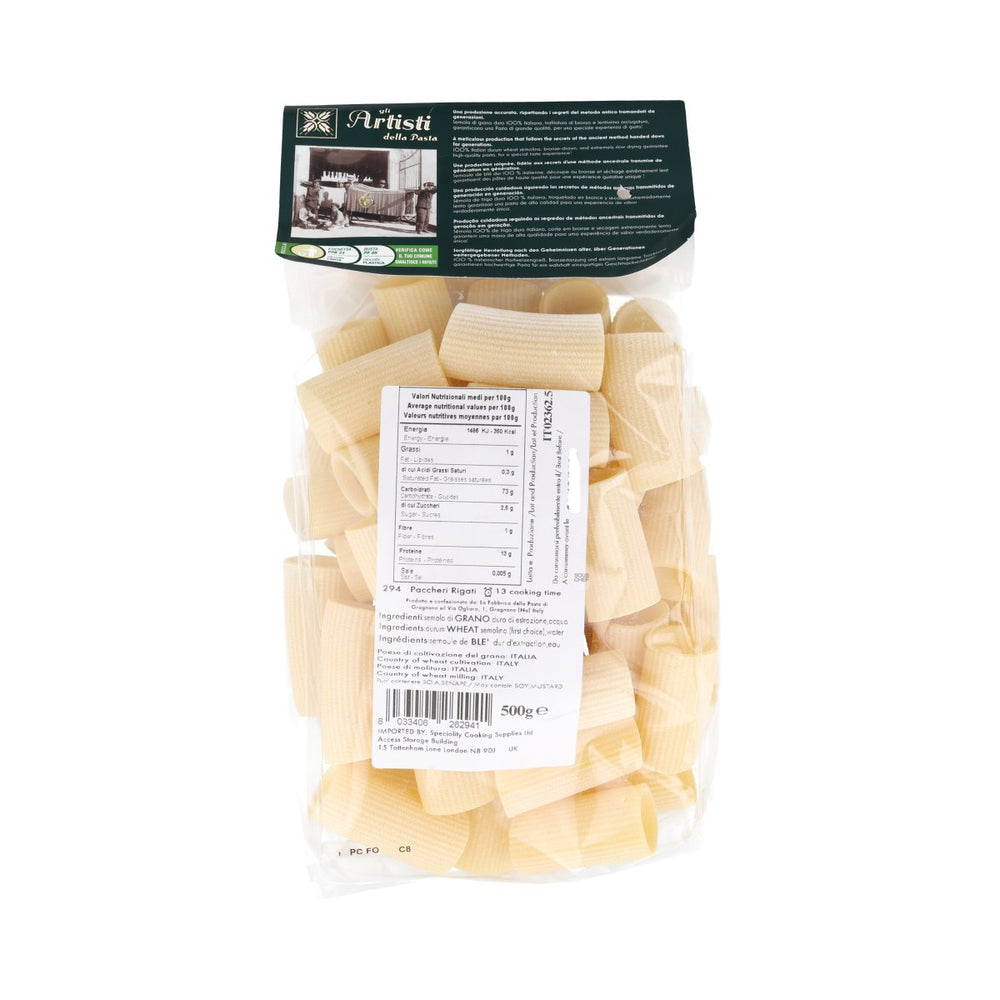 Fabbrica della Pasta IGP Paccheri Rigati, 500g